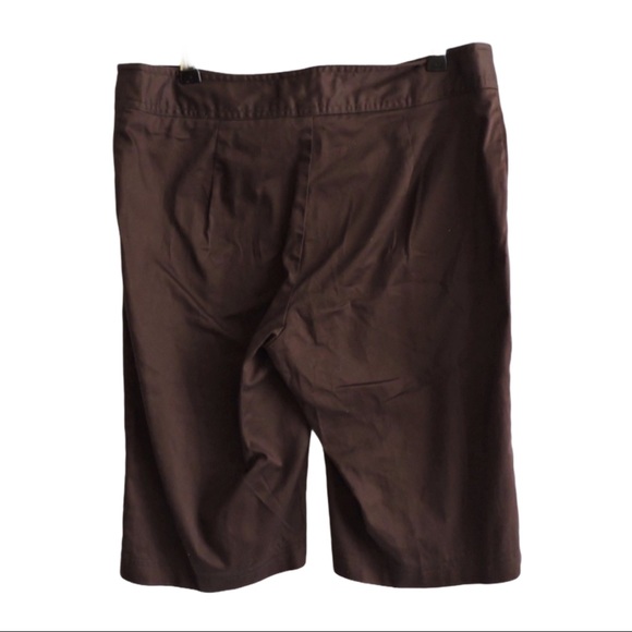 For the Republic Brown Dress Shorts 8 - Picture 3 of 5